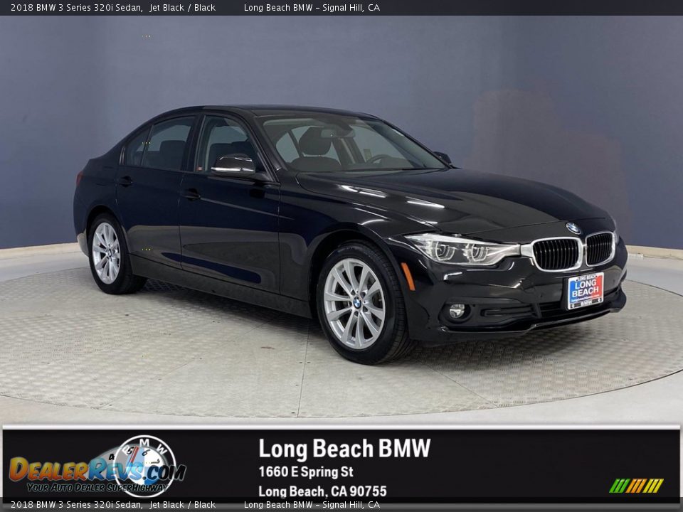 2018 BMW 3 Series 320i Sedan Jet Black / Black Photo #1