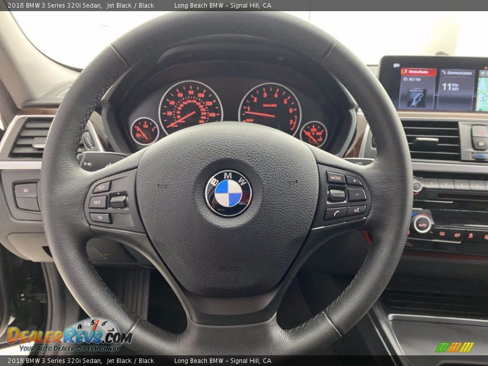 2018 BMW 3 Series 320i Sedan Jet Black / Black Photo #18