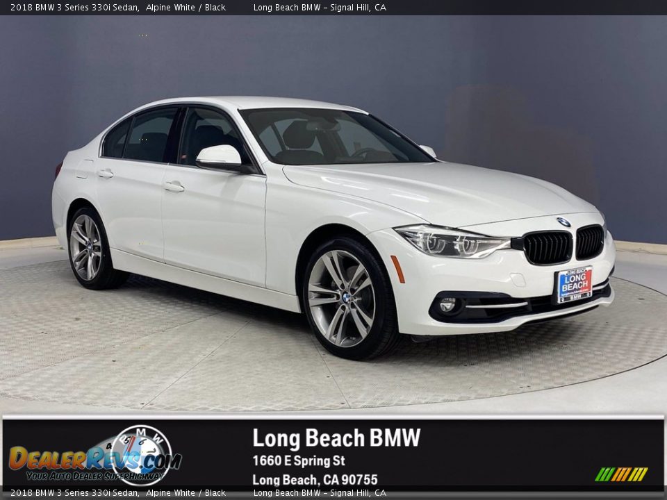 2018 BMW 3 Series 330i Sedan Alpine White / Black Photo #1