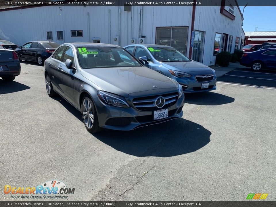 2018 Mercedes-Benz C 300 Sedan Selenite Grey Metallic / Black Photo #1