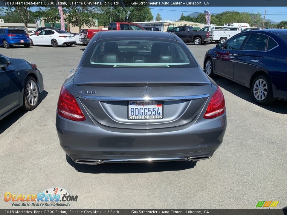 2018 Mercedes-Benz C 300 Sedan Selenite Grey Metallic / Black Photo #3