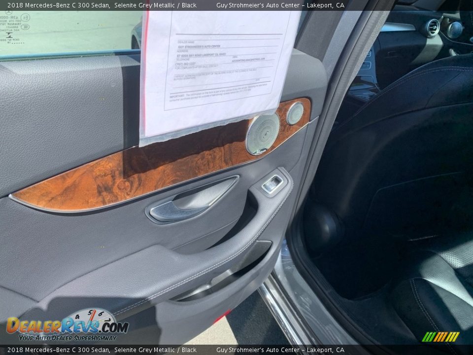 2018 Mercedes-Benz C 300 Sedan Selenite Grey Metallic / Black Photo #4