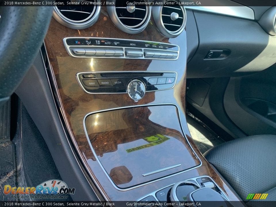 2018 Mercedes-Benz C 300 Sedan Selenite Grey Metallic / Black Photo #10
