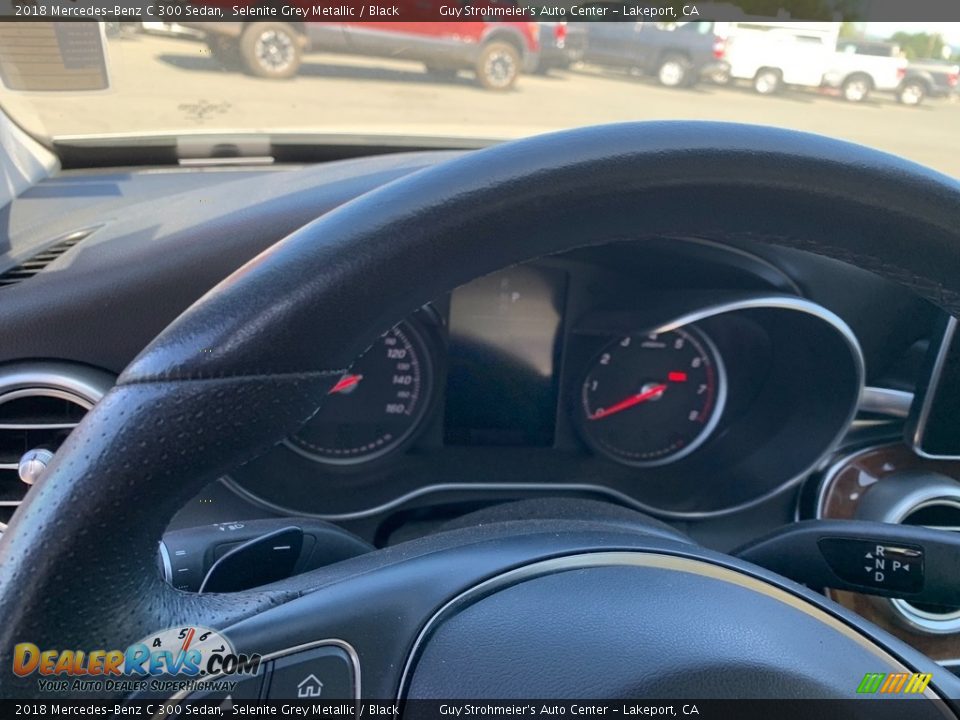 2018 Mercedes-Benz C 300 Sedan Selenite Grey Metallic / Black Photo #11