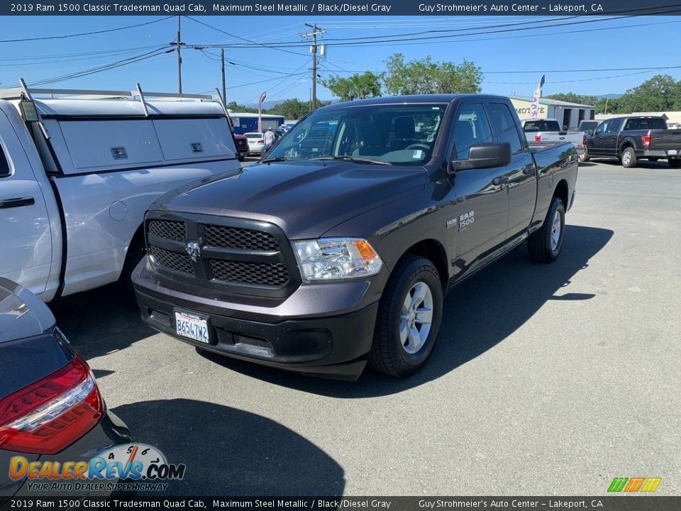 2019 Ram 1500 Classic Tradesman Quad Cab Maximum Steel Metallic / Black/Diesel Gray Photo #4