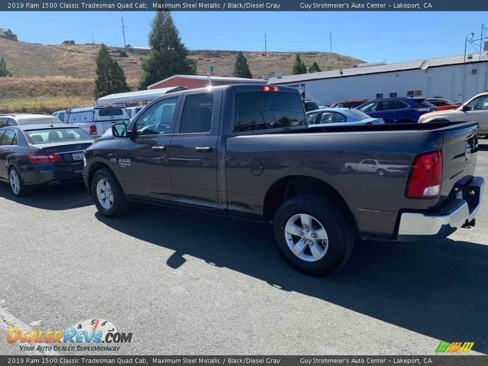 2019 Ram 1500 Classic Tradesman Quad Cab Maximum Steel Metallic / Black/Diesel Gray Photo #5