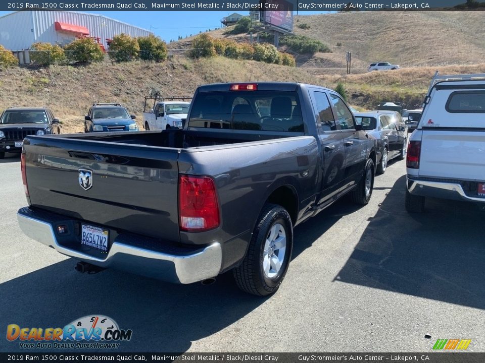 2019 Ram 1500 Classic Tradesman Quad Cab Maximum Steel Metallic / Black/Diesel Gray Photo #6