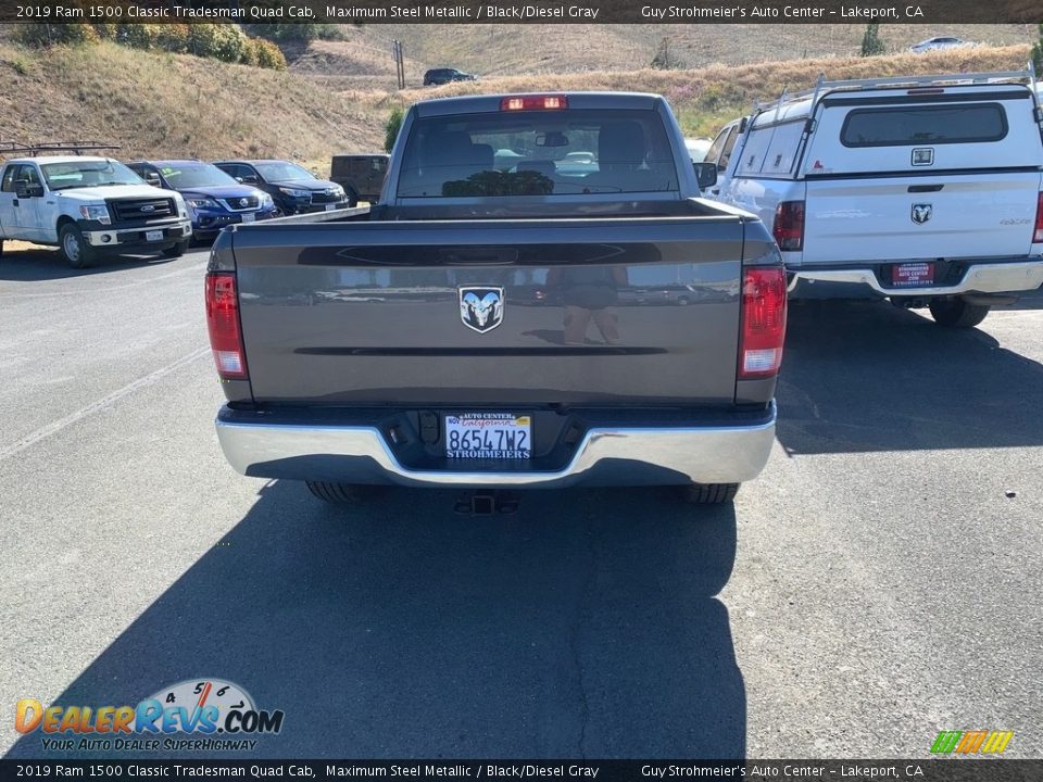 2019 Ram 1500 Classic Tradesman Quad Cab Maximum Steel Metallic / Black/Diesel Gray Photo #7