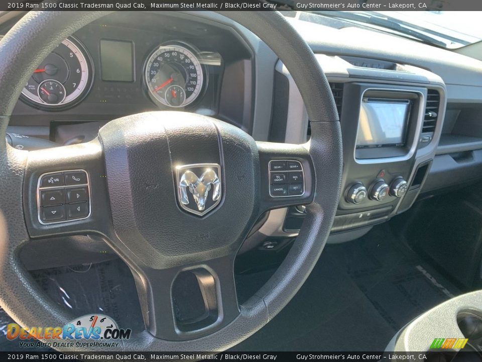 2019 Ram 1500 Classic Tradesman Quad Cab Maximum Steel Metallic / Black/Diesel Gray Photo #13