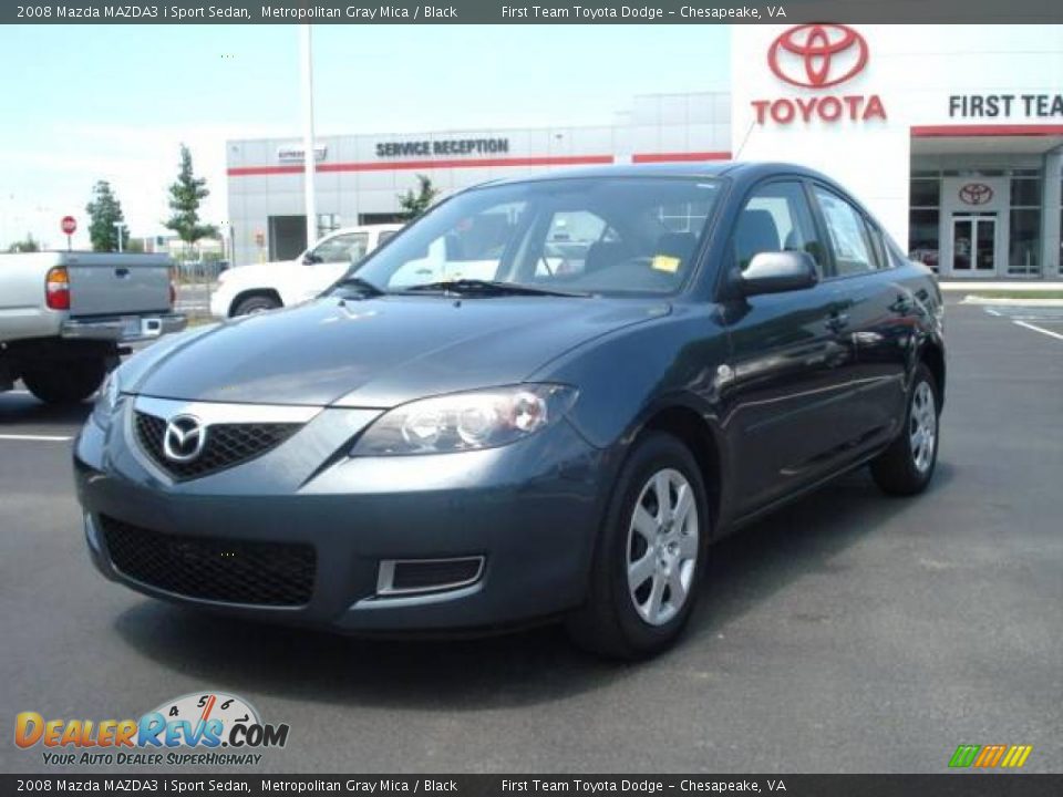 2008 Mazda MAZDA3 i Sport Sedan Metropolitan Gray Mica / Black Photo #1
