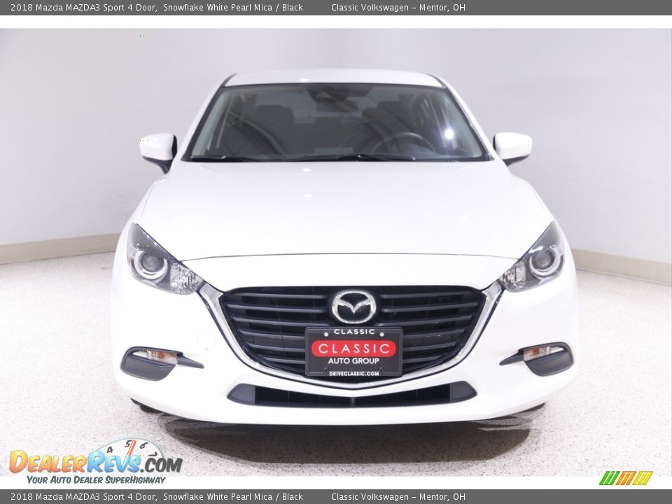 2018 Mazda MAZDA3 Sport 4 Door Snowflake White Pearl Mica / Black Photo #2