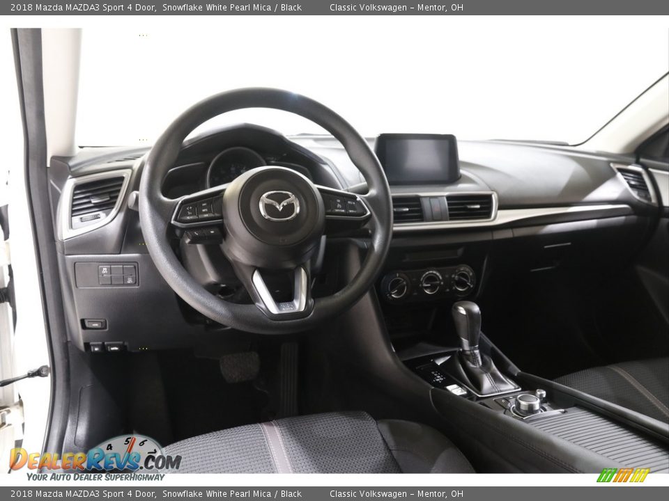 2018 Mazda MAZDA3 Sport 4 Door Snowflake White Pearl Mica / Black Photo #6