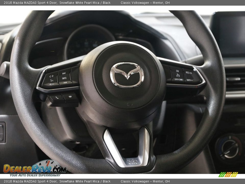 2018 Mazda MAZDA3 Sport 4 Door Snowflake White Pearl Mica / Black Photo #7