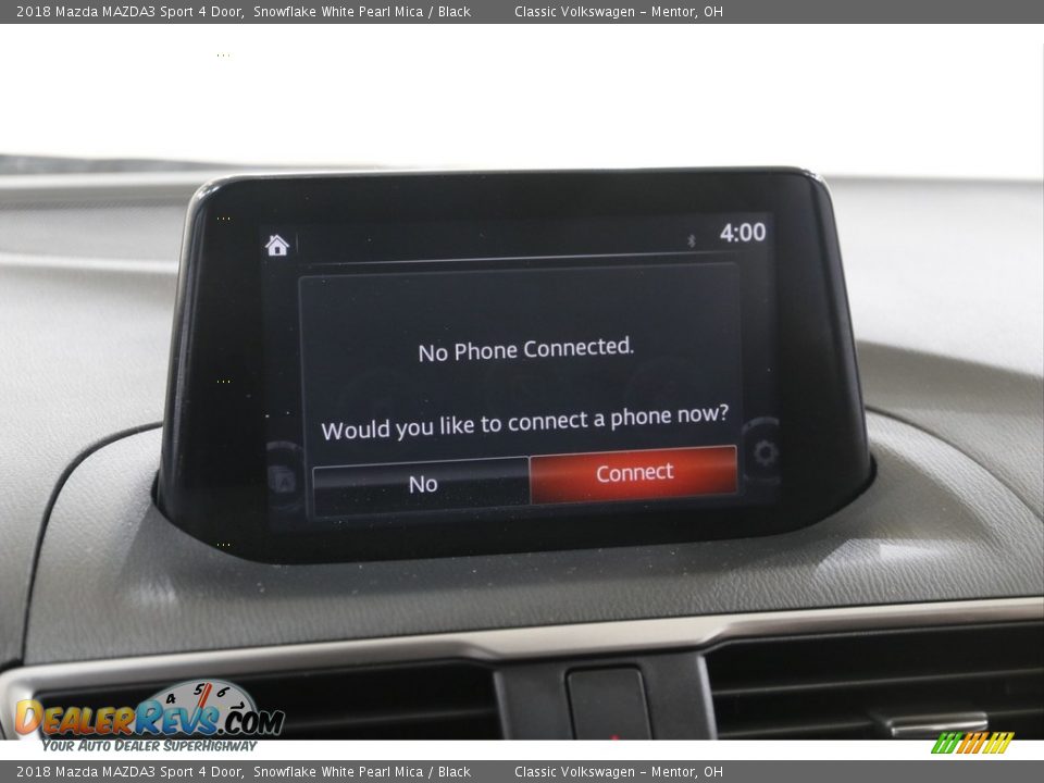 2018 Mazda MAZDA3 Sport 4 Door Snowflake White Pearl Mica / Black Photo #11