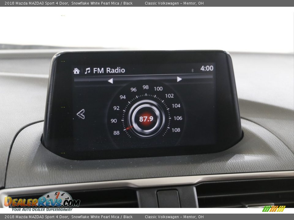 2018 Mazda MAZDA3 Sport 4 Door Snowflake White Pearl Mica / Black Photo #12