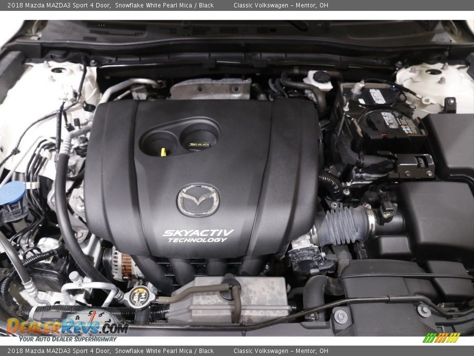 2018 Mazda MAZDA3 Sport 4 Door Snowflake White Pearl Mica / Black Photo #18