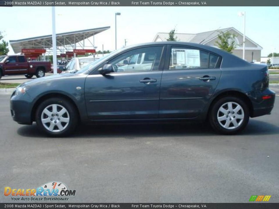 2008 Mazda MAZDA3 i Sport Sedan Metropolitan Gray Mica / Black Photo #2