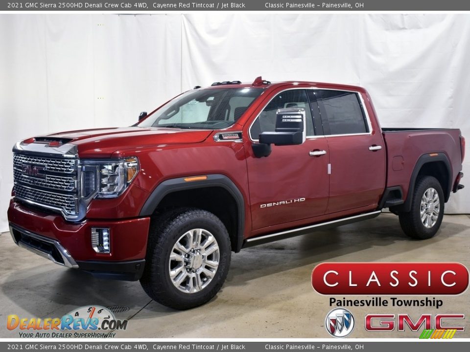 2021 GMC Sierra 2500HD Denali Crew Cab 4WD Cayenne Red Tintcoat / Jet Black Photo #1