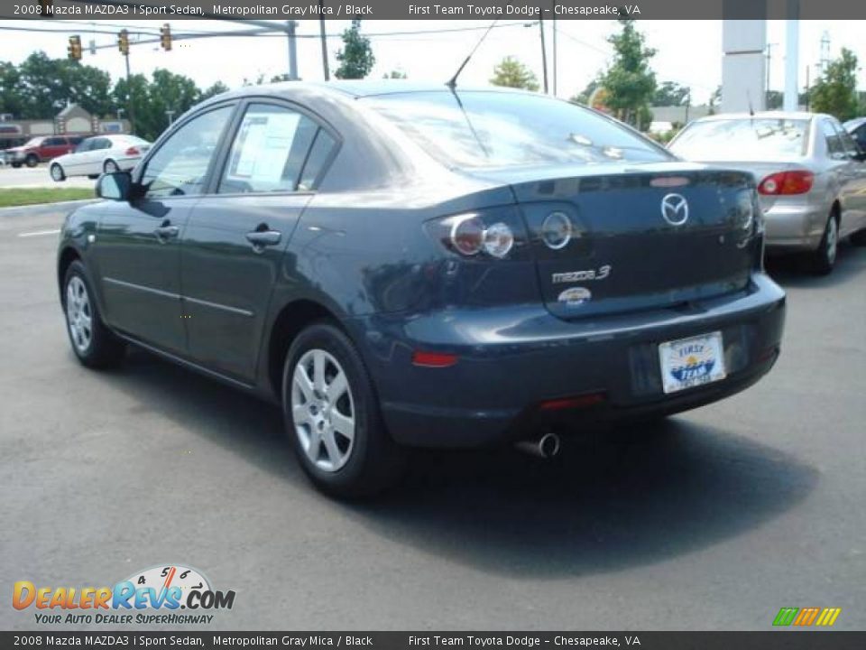 2008 Mazda MAZDA3 i Sport Sedan Metropolitan Gray Mica / Black Photo #3
