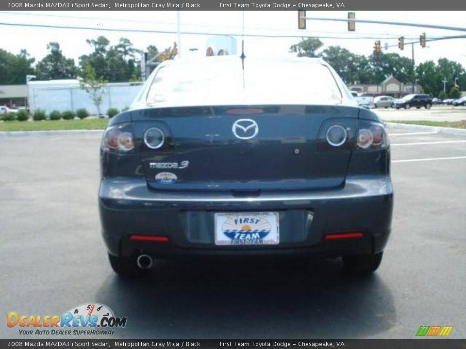 2008 Mazda MAZDA3 i Sport Sedan Metropolitan Gray Mica / Black Photo #4
