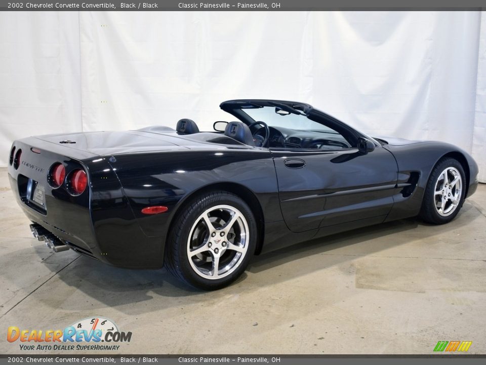 2002 Chevrolet Corvette Convertible Black / Black Photo #2