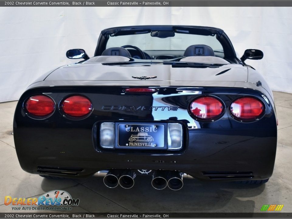 2002 Chevrolet Corvette Convertible Black / Black Photo #3