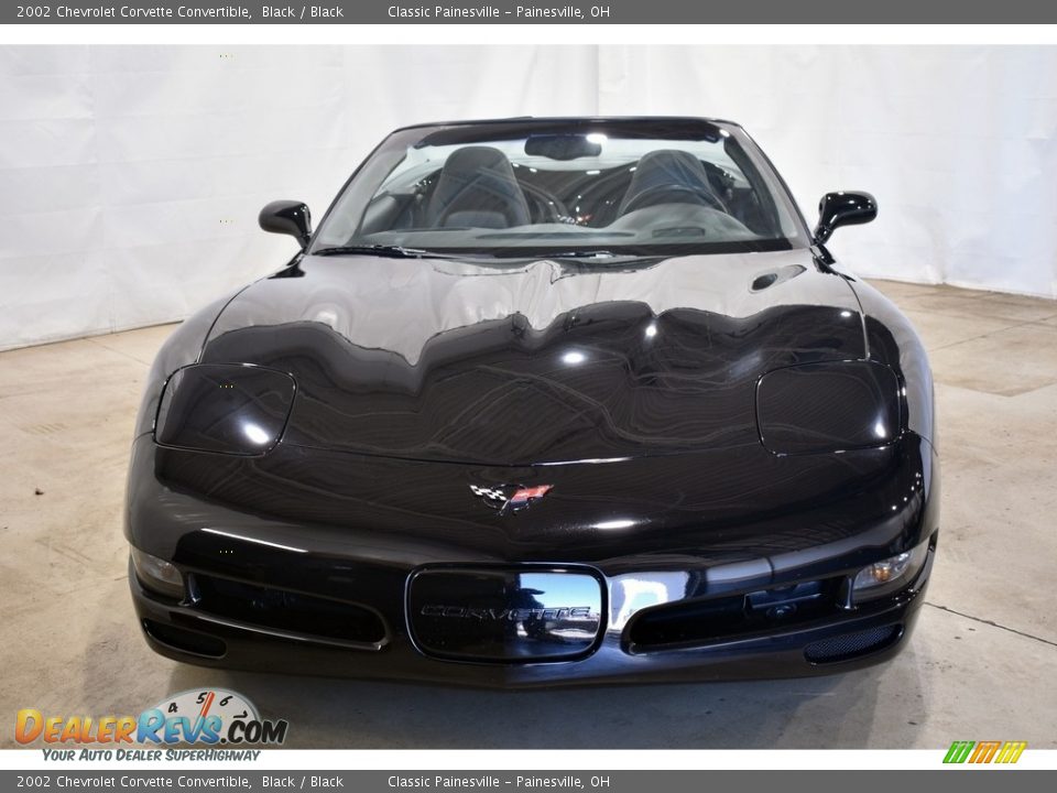 2002 Chevrolet Corvette Convertible Black / Black Photo #4