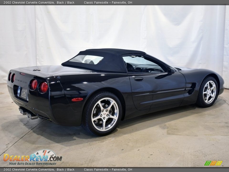 2002 Chevrolet Corvette Convertible Black / Black Photo #6