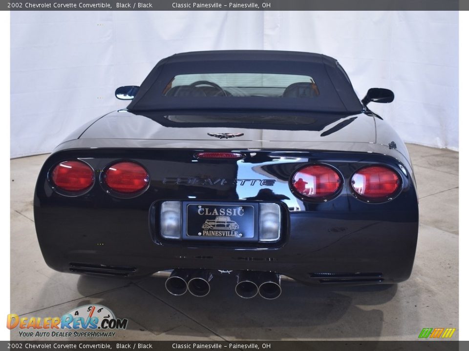 2002 Chevrolet Corvette Convertible Black / Black Photo #7