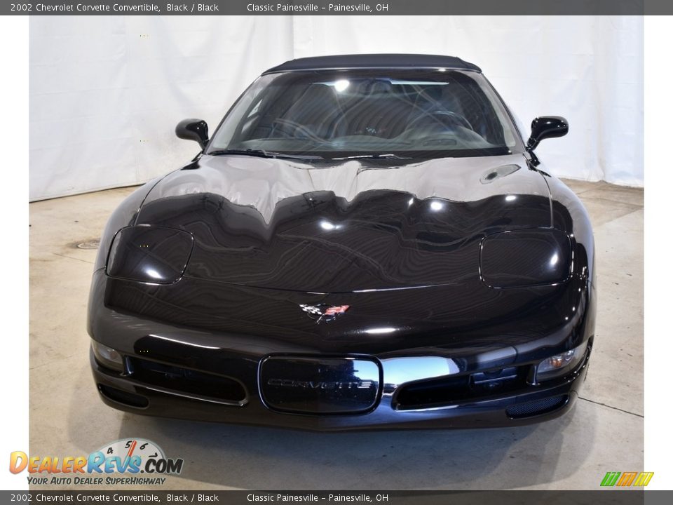 2002 Chevrolet Corvette Convertible Black / Black Photo #8