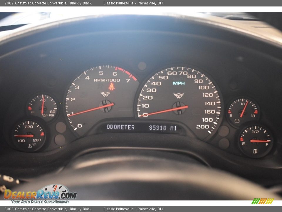 2002 Chevrolet Corvette Convertible Gauges Photo #19