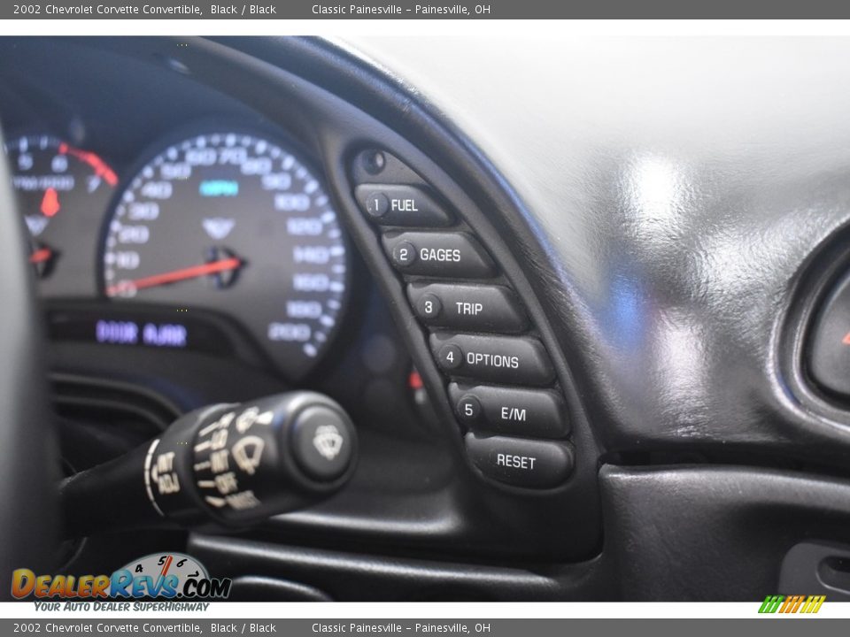 2002 Chevrolet Corvette Convertible Black / Black Photo #20