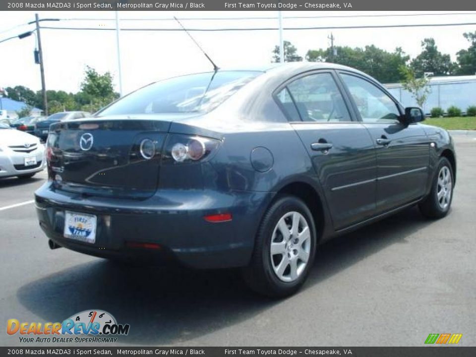 2008 Mazda MAZDA3 i Sport Sedan Metropolitan Gray Mica / Black Photo #5