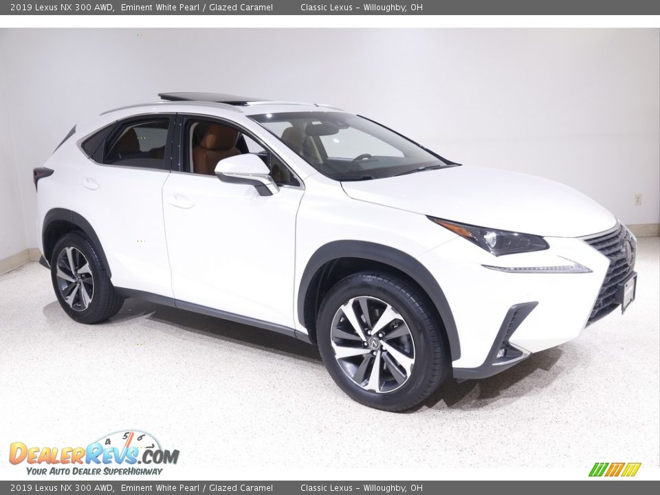 2019 Lexus NX 300 AWD Eminent White Pearl / Glazed Caramel Photo #1