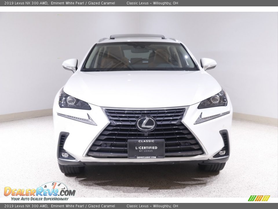 2019 Lexus NX 300 AWD Eminent White Pearl / Glazed Caramel Photo #2