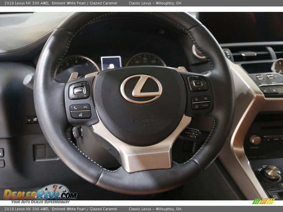 2019 Lexus NX 300 AWD Eminent White Pearl / Glazed Caramel Photo #7