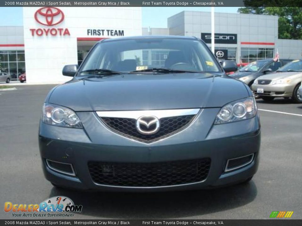 2008 Mazda MAZDA3 i Sport Sedan Metropolitan Gray Mica / Black Photo #8