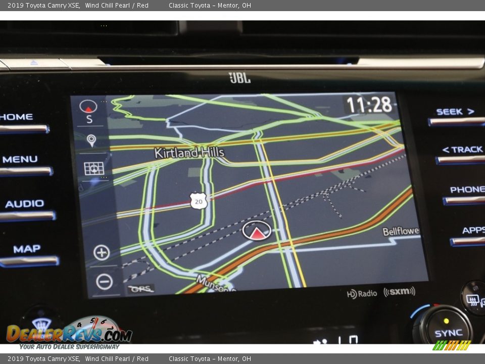 2019 Toyota Camry XSE Wind Chill Pearl / Red Photo #11