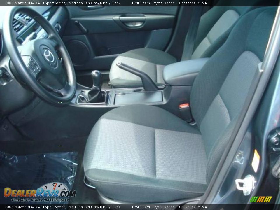 2008 Mazda MAZDA3 i Sport Sedan Metropolitan Gray Mica / Black Photo #9