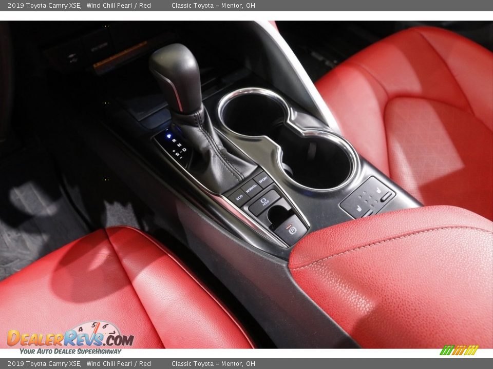 2019 Toyota Camry XSE Wind Chill Pearl / Red Photo #14
