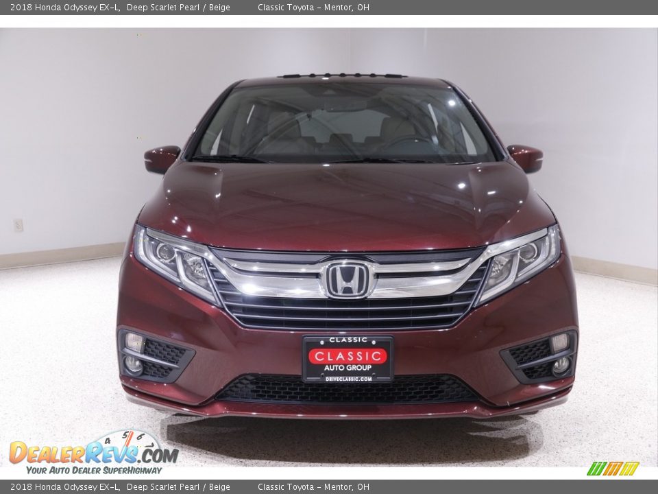 2018 Honda Odyssey EX-L Deep Scarlet Pearl / Beige Photo #2