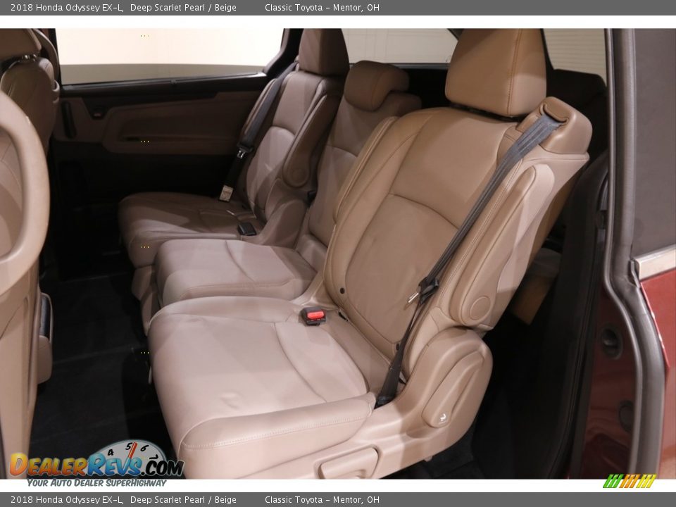 2018 Honda Odyssey EX-L Deep Scarlet Pearl / Beige Photo #19