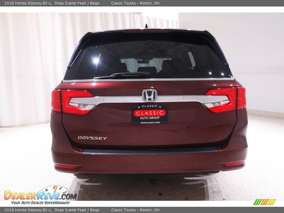 2018 Honda Odyssey EX-L Deep Scarlet Pearl / Beige Photo #20