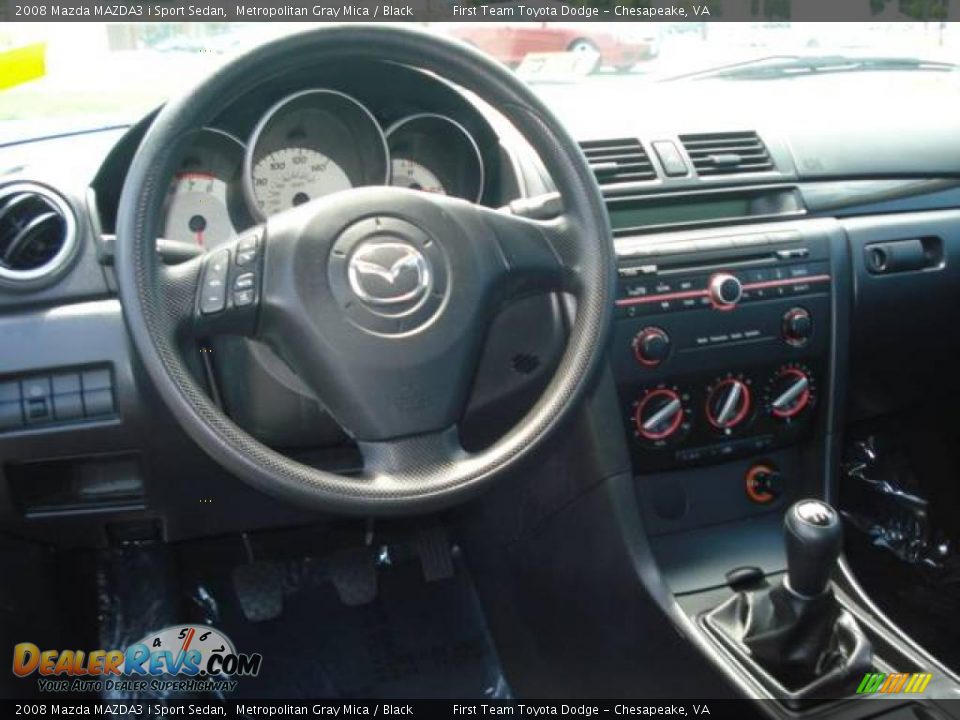 2008 Mazda MAZDA3 i Sport Sedan Metropolitan Gray Mica / Black Photo #11