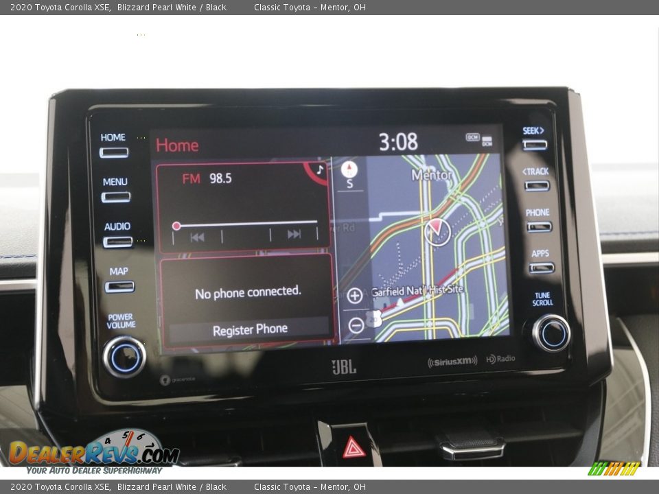 2020 Toyota Corolla XSE Blizzard Pearl White / Black Photo #10