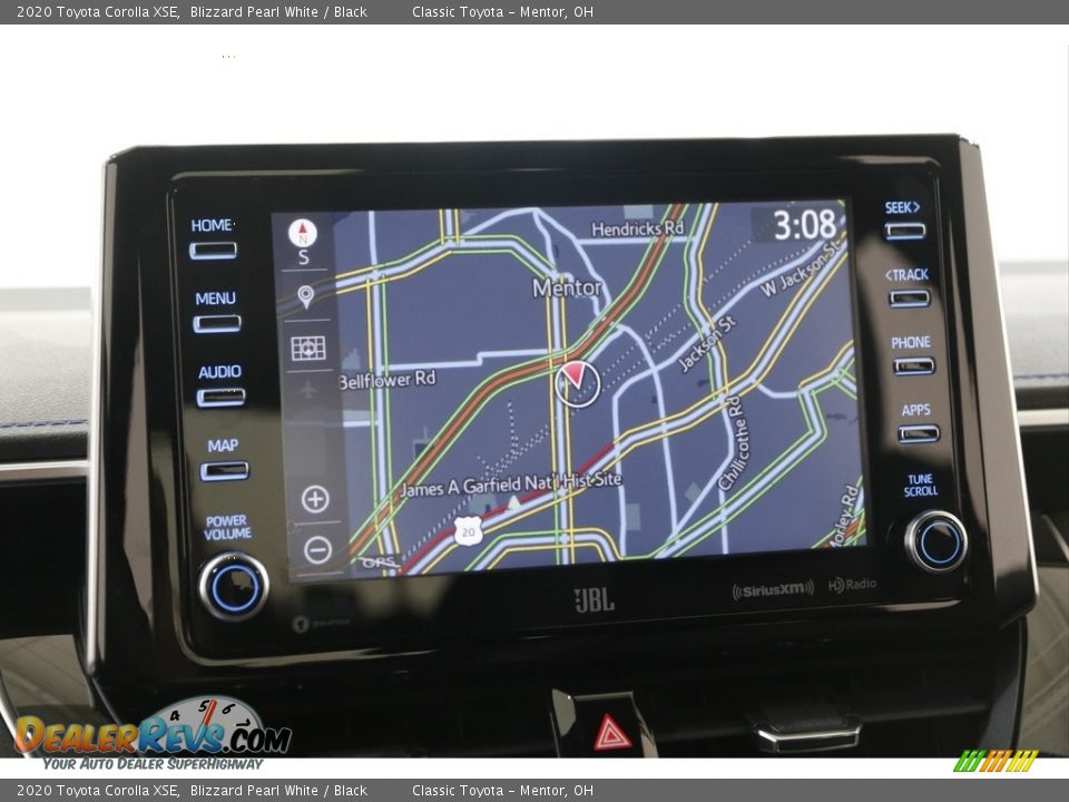 2020 Toyota Corolla XSE Blizzard Pearl White / Black Photo #11