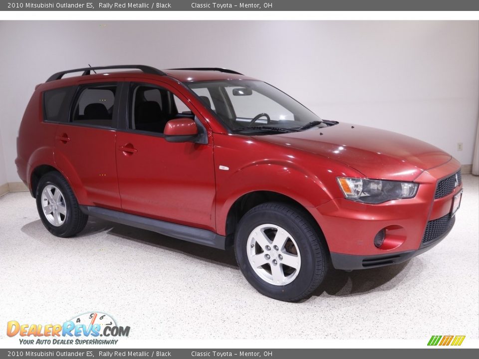 2010 Mitsubishi Outlander ES Rally Red Metallic / Black Photo #1