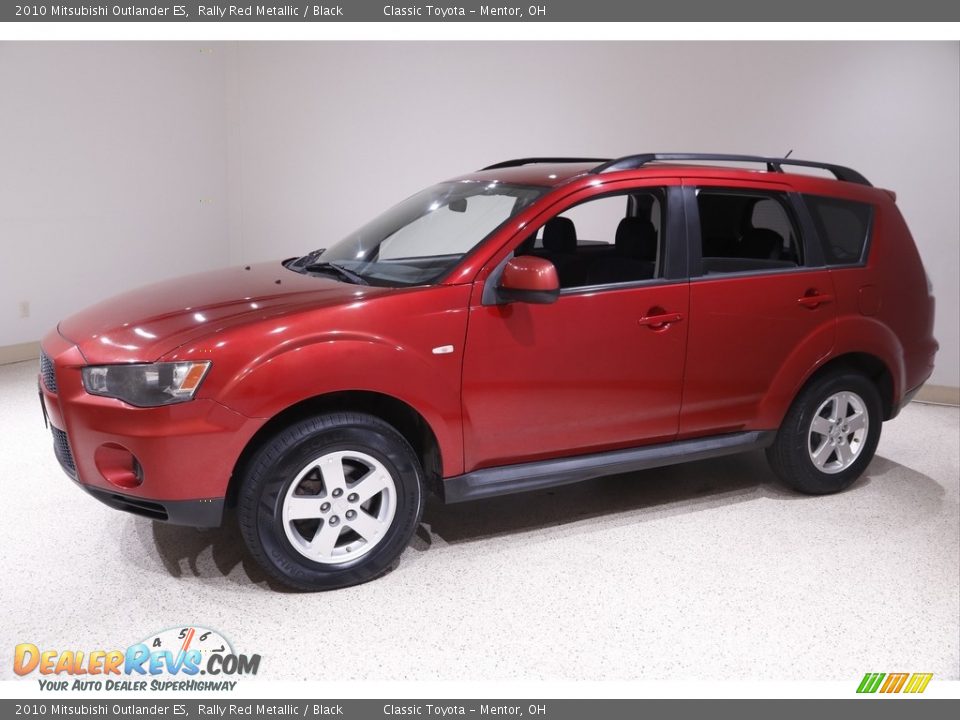 2010 Mitsubishi Outlander ES Rally Red Metallic / Black Photo #3