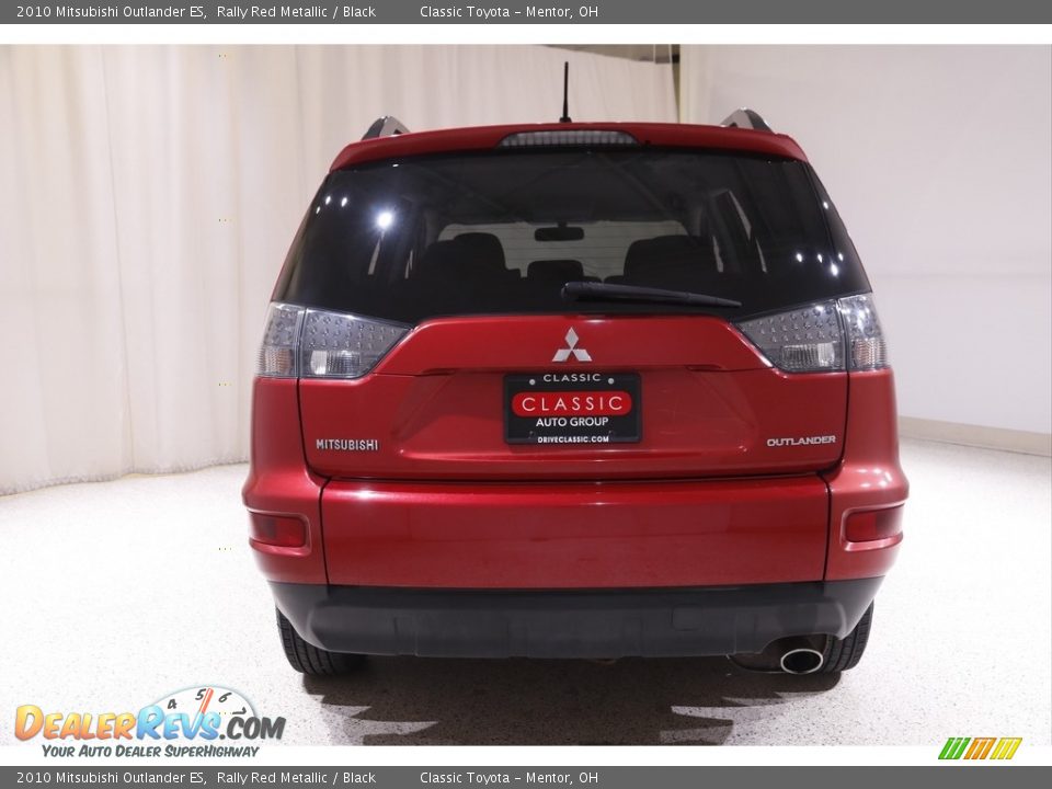 2010 Mitsubishi Outlander ES Rally Red Metallic / Black Photo #14