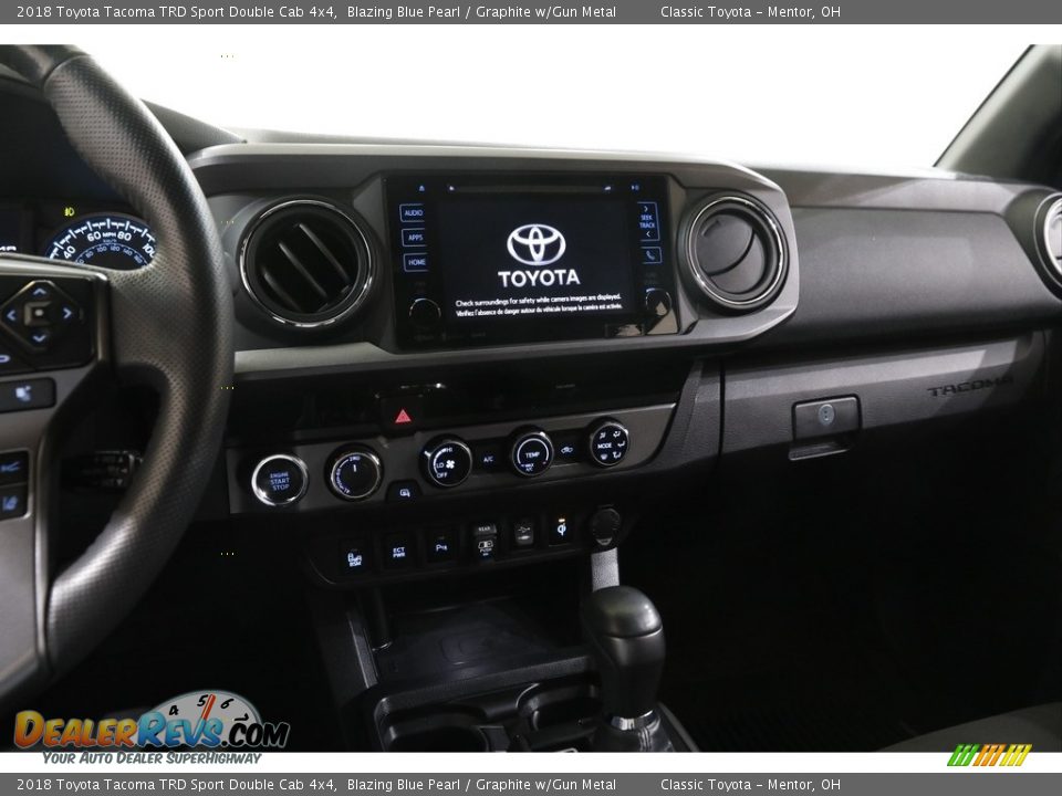 2018 Toyota Tacoma TRD Sport Double Cab 4x4 Blazing Blue Pearl / Graphite w/Gun Metal Photo #9
